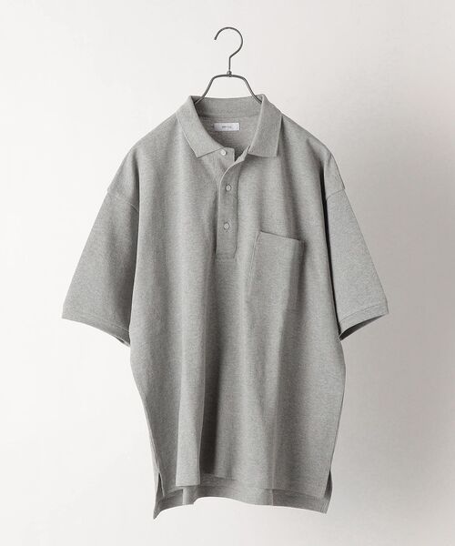 SHIPS any（シップス エニィ）の「*SHIPS any: マルチファンクション オーバーサイズ ポロシャツ◇（ポロシャツ・メンズ・ホワイト/ブラック/ネイビー/カーキ/グリーン/グレー・SMALL/MEDIUM/LARGE）」の4枚目の写真