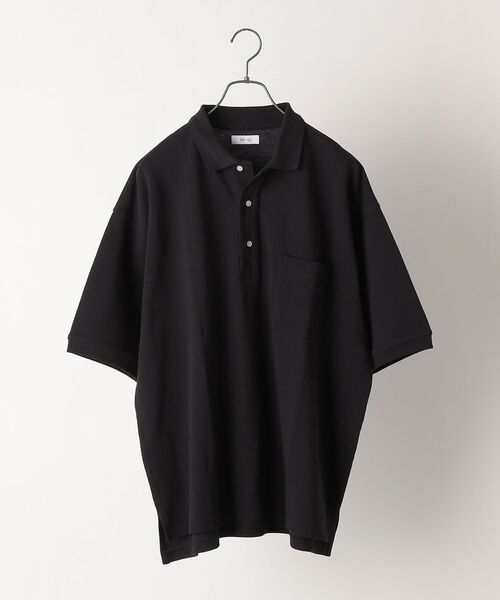 SHIPS any（シップス エニィ）の「*SHIPS any: マルチファンクション オーバーサイズ ポロシャツ◇（ポロシャツ・メンズ・ホワイト/ブラック/ネイビー/カーキ/グリーン/グレー・SMALL/MEDIUM/LARGE）」の15枚目の写真