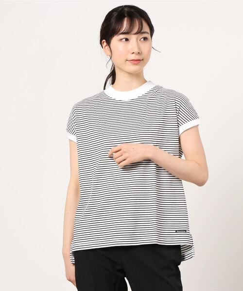 MANASTASH(マナスタッシュ)の「MANASTASH/マナスタッシュ SHELTECH FRENCH TEE シェルテック フレンチスリーブT(Tシャツ/カットソー・レディース・ホワイト/ブラック/ベージュ/カーキ/その他・FREE)」の5枚目の写真