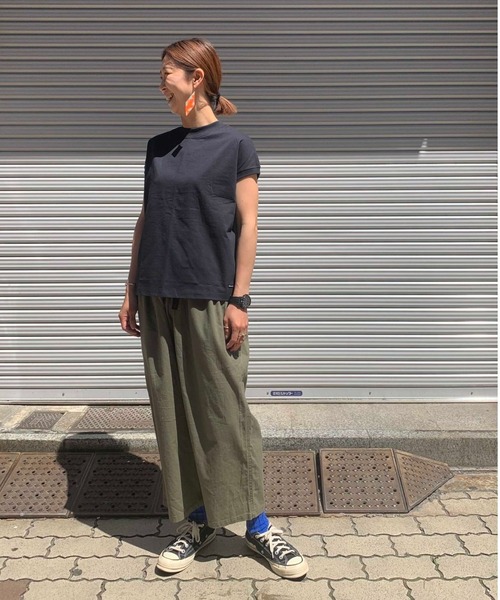 MANASTASH(マナスタッシュ)の「MANASTASH/マナスタッシュ SHELTECH FRENCH TEE シェルテック フレンチスリーブT(Tシャツ/カットソー・レディース・ホワイト/ブラック/ベージュ/カーキ/その他・FREE)」の9枚目の写真