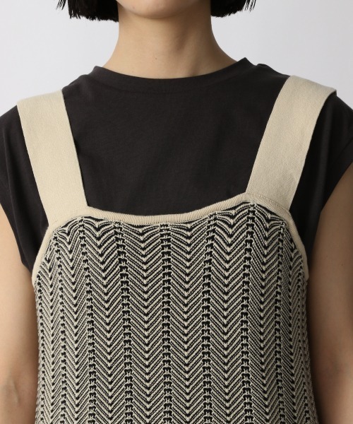 LOWRYS FARM（ローリーズファーム）の「フリンジビスチェ　947813（ベスト・レディース・ブラック/イエロー/アイボリー・FREE）」の10枚目の写真