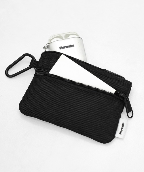 Perushu（ペルーシュ）の「Perushuロゴバックパック【パスケース付き】（バックパック/リュック・メンズ・ブラック・FREE）」の11枚目の写真