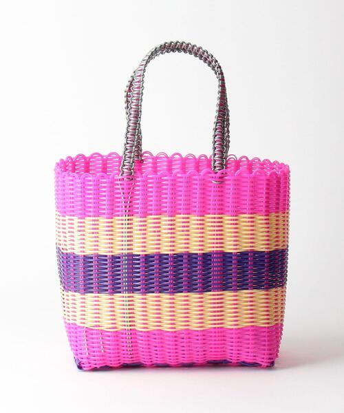 THE STATION STORE（ザ ステーション ストア）の「＜SSCONI＞ バスケット バッグ（かごバッグ・レディース・ブラック/ダークブラウン/ピンク・FREE）」の5枚目の写真