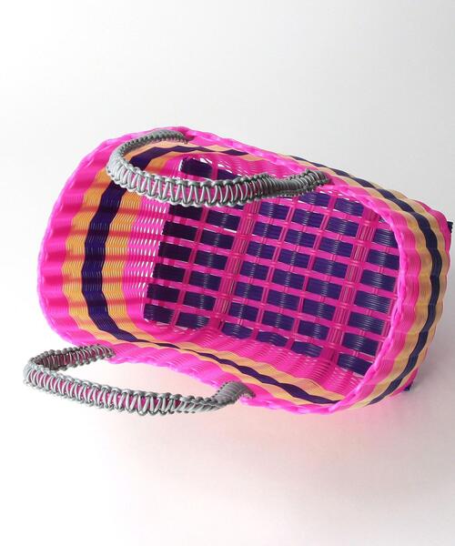 THE STATION STORE（ザ ステーション ストア）の「＜SSCONI＞ バスケット バッグ（かごバッグ・レディース・ブラック/ダークブラウン/ピンク・FREE）」の6枚目の写真