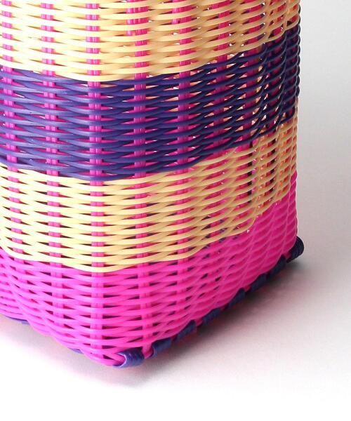 THE STATION STORE（ザ ステーション ストア）の「＜SSCONI＞ バスケット バッグ（かごバッグ・レディース・ブラック/ダークブラウン/ピンク・FREE）」の9枚目の写真