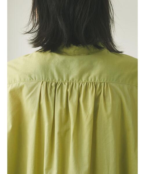 CRAFT STANDARD BOUTIQUE（クラフトスタンダードブティック）の「シャーリングヤーンチュニックシャツ　＊（シャツ/ブラウス・レディース・ライトブルー/オフホワイト/イエロー/モカ・FREE）」の21枚目の写真