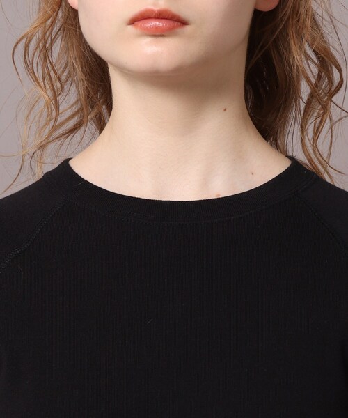 DRESSTERIOR（ドレステリア）の「ラグランハーフスリーブプルオーバー（Tシャツ/カットソー・レディース・ネイビー/アイボリー/ブラック系8/ライトグレー/ブルー・02/04/01/03）」の11枚目の写真