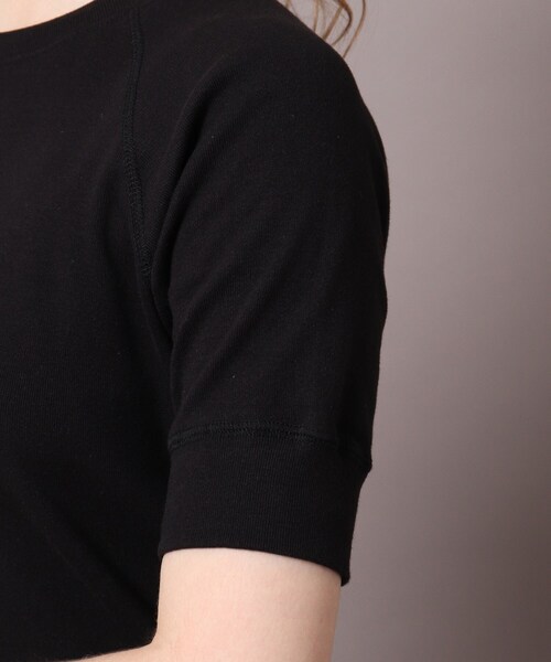 DRESSTERIOR（ドレステリア）の「ラグランハーフスリーブプルオーバー（Tシャツ/カットソー・レディース・ネイビー/アイボリー/ブラック系8/ライトグレー/ブルー・02/04/01/03）」の12枚目の写真