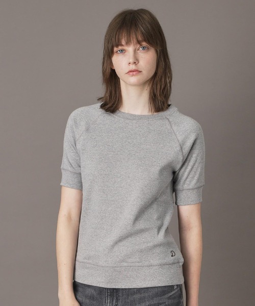 DRESSTERIOR（ドレステリア）の「ラグランハーフスリーブプルオーバー（Tシャツ/カットソー・レディース・ネイビー/アイボリー/ブラック系8/ライトグレー/ブルー・02/04/01/03）」の3枚目の写真