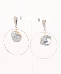 【BOW】バロックシェルフープピアス(MA)