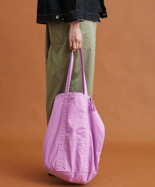 Malle（マル）の「malle COTTON製品染め　バケツトートバッグ（トートバッグ・レディース・パープル/マスタード/チャコールグレー・FREE）」の18枚目の写真