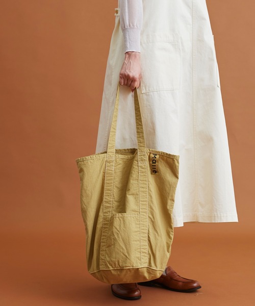 Malle（マル）の「malle COTTON製品染め　バケツトートバッグ（トートバッグ・レディース・パープル/マスタード/チャコールグレー・FREE）」の4枚目の写真