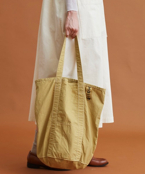 Malle（マル）の「malle COTTON製品染め　バケツトートバッグ（トートバッグ・レディース・パープル/マスタード/チャコールグレー・FREE）」の10枚目の写真