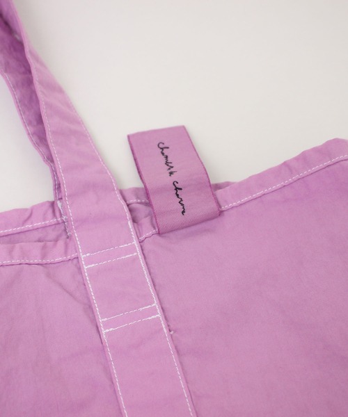 Malle（マル）の「malle COTTON製品染め　バケツトートバッグ（トートバッグ・レディース・パープル/マスタード/チャコールグレー・FREE）」の22枚目の写真