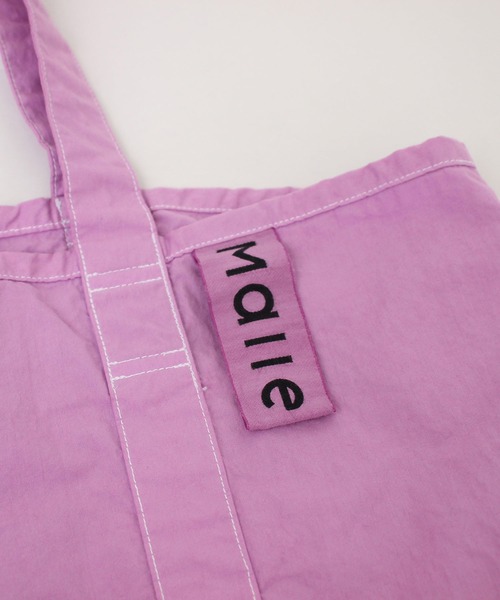 Malle（マル）の「malle COTTON製品染め　バケツトートバッグ（トートバッグ・レディース・パープル/マスタード/チャコールグレー・FREE）」の5枚目の写真