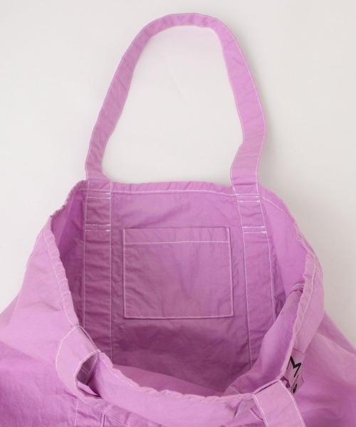 Malle（マル）の「malle COTTON製品染め　バケツトートバッグ（トートバッグ・レディース・パープル/マスタード/チャコールグレー・FREE）」の17枚目の写真