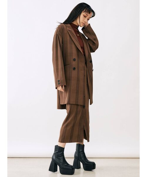 MURUA（ムルーア）の「フロントボタンペンシルスカート（スカート・レディース・グリーン/モカ/その他1・1/2）」の6枚目の写真