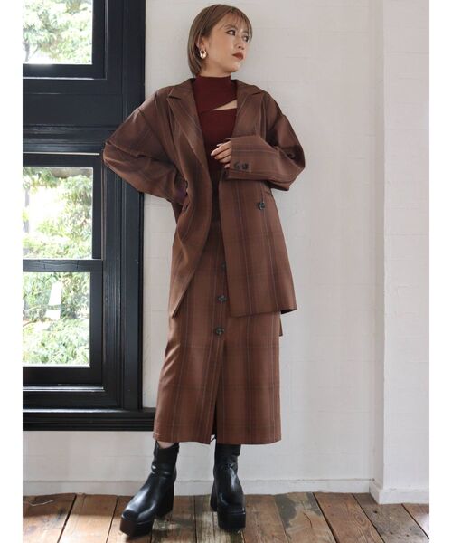 MURUA（ムルーア）の「フロントボタンペンシルスカート（スカート・レディース・グリーン/モカ/その他1・1/2）」の8枚目の写真