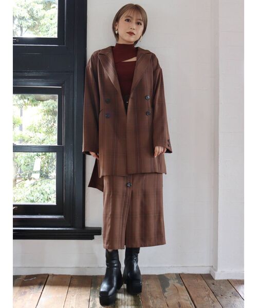 MURUA（ムルーア）の「フロントボタンペンシルスカート（スカート・レディース・グリーン/モカ/その他1・1/2）」の9枚目の写真