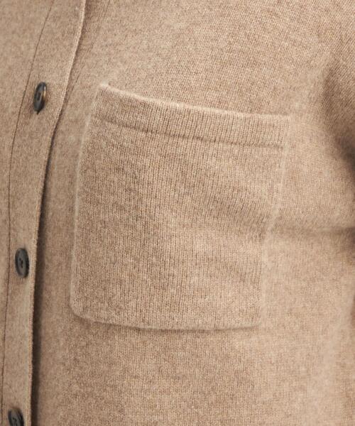 green label relaxing(グリーンレーベルリラクシング)の「シャツカラー ソフト カーディガン(ニット/セーター・レディース・ブラック/ベージュ/ライトグレー・FREE)」の9枚目の写真