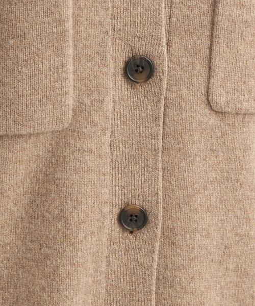 green label relaxing(グリーンレーベルリラクシング)の「シャツカラー ソフト カーディガン(ニット/セーター・レディース・ブラック/ベージュ/ライトグレー・FREE)」の22枚目の写真