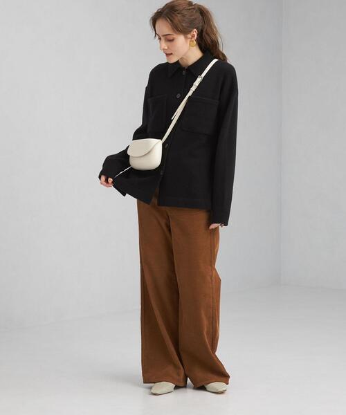 green label relaxing(グリーンレーベルリラクシング)の「シャツカラー ソフト カーディガン(ニット/セーター・レディース・ライトグレー/ブラック/ベージュ・FREE)」の12枚目の写真