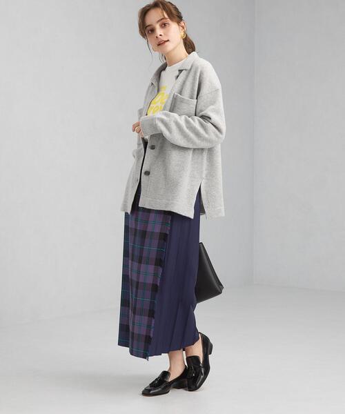 green label relaxing(グリーンレーベルリラクシング)の「シャツカラー ソフト カーディガン(ニット/セーター・レディース・ライトグレー/ブラック/ベージュ・FREE)」の14枚目の写真