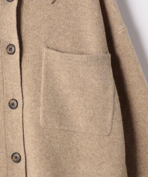 green label relaxing(グリーンレーベルリラクシング)の「シャツカラー ソフト カーディガン(ニット/セーター・レディース・ブラック/ベージュ/ライトグレー・FREE)」の10枚目の写真