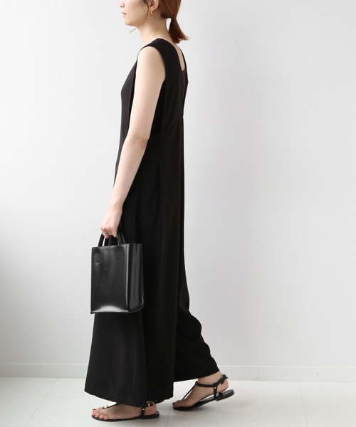 JOURNAL STANDARD relume（ジャーナルスタンダード　レリューム）の「ウォッシャブルTRワイドサロペット◆（サロペット/オーバーオール・レディース・ブラック/カーキ・36/38）」の14枚目の写真