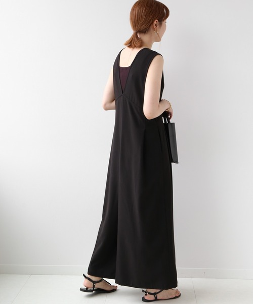 JOURNAL STANDARD relume（ジャーナルスタンダード　レリューム）の「ウォッシャブルTRワイドサロペット◆（サロペット/オーバーオール・レディース・ブラック/カーキ・36/38）」の20枚目の写真