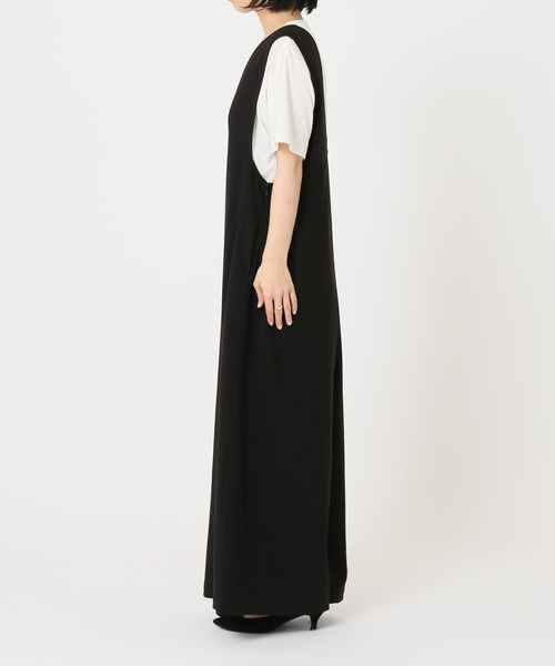 JOURNAL STANDARD relume（ジャーナルスタンダード　レリューム）の「ウォッシャブルTRワイドサロペット◆（サロペット/オーバーオール・レディース・ブラック/カーキ・36/38）」の15枚目の写真