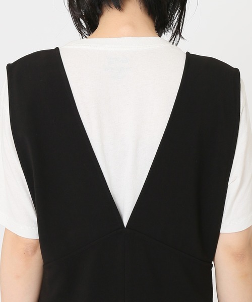 JOURNAL STANDARD relume（ジャーナルスタンダード　レリューム）の「ウォッシャブルTRワイドサロペット◆（サロペット/オーバーオール・レディース・ブラック/カーキ・36/38）」の9枚目の写真