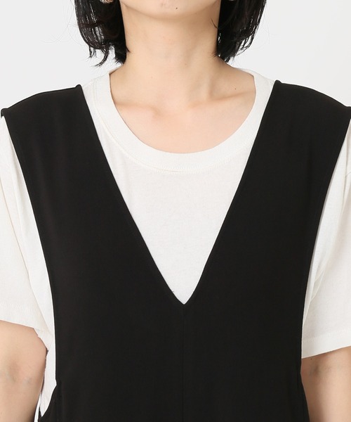 JOURNAL STANDARD relume（ジャーナルスタンダード　レリューム）の「ウォッシャブルTRワイドサロペット◆（サロペット/オーバーオール・レディース・ブラック/カーキ・36/38）」の22枚目の写真