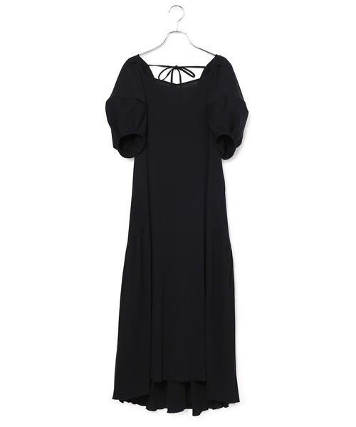 ADAM ET ROPE'（アダムエロペ）の「＜洗える＞ハイツイストクレープワンピース（ワンピース・レディース・ブラック/レンガ/キナリ・FREE）」の11枚目の写真