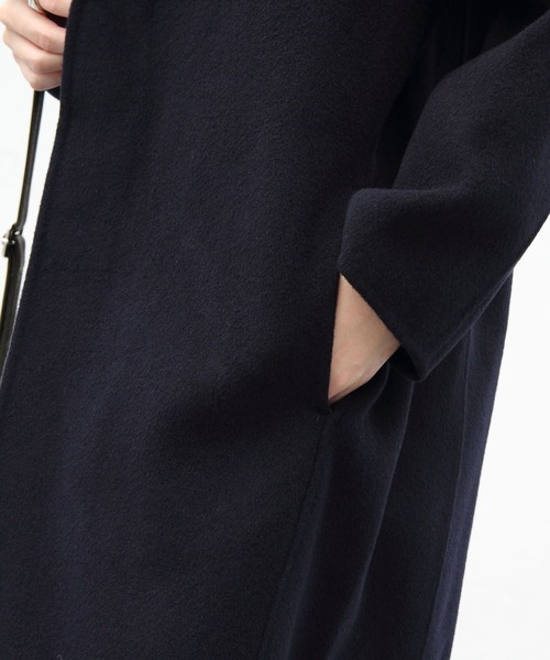 LE GLAZIK(ルグラジック)の「LE GLAZIK/ル グラジック チェスターコート CHESTER COAT #JL-8101SRV(チェスターコート・レディース・チェック/ダークネイビー・36)」の17枚目の写真