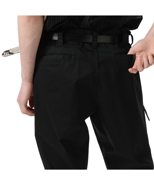 uniform experiment（ユニフォームエクスペリメント）の「STRETCH CHINO SIDE POCKET TAPERED PANTS（チノパンツ・メンズ・ブラック/ベージュ/カーキ・1/2/4/3）」の9枚目の写真