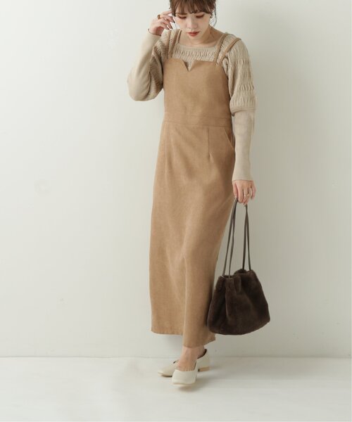 RAY CASSIN（レイカズン）の「ファーロングショルダートートバッグ（トートバッグ・レディース・キナリ/ピンク系その他/ダークブラウン・FREE）」の4枚目の写真