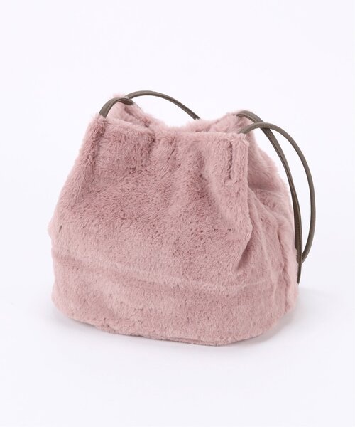 RAY CASSIN（レイカズン）の「ファーロングショルダートートバッグ（トートバッグ・レディース・キナリ/ピンク系その他/ダークブラウン・FREE）」の5枚目の写真