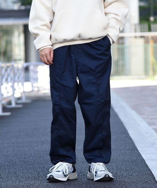 MACOBER（マコバ）の「【SHIPS別注】MACOBER: TC ドローストリングス ワイド イージー パンツ（チノパンツ・メンズ・ネイビー/グレー/オレンジ/ブルー・SMALL/MEDIUM/LARGE）」の21枚目の写真