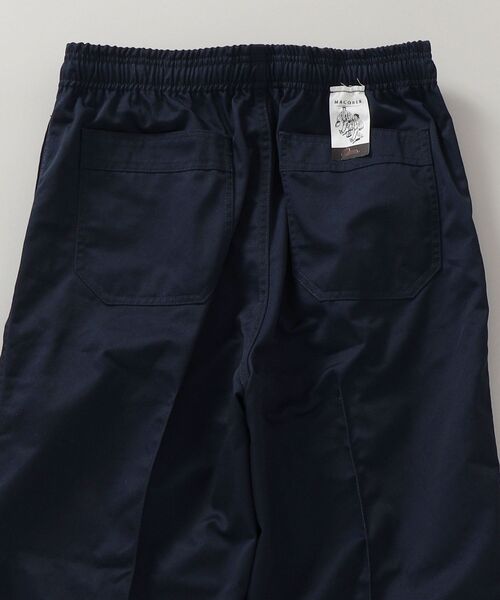 MACOBER（マコバ）の「【SHIPS別注】MACOBER: TC ドローストリングス ワイド イージー パンツ（チノパンツ・メンズ・ネイビー/グレー/オレンジ/ブルー・SMALL/MEDIUM/LARGE）」の13枚目の写真