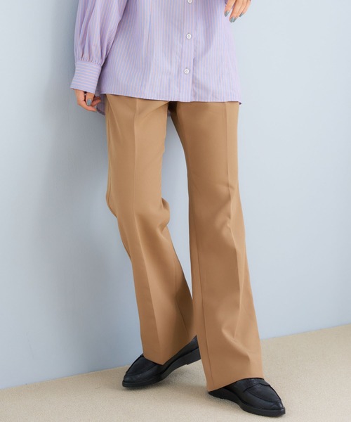 MILKFED.（ミルクフェド）の「CENTER PRESSED PANTS（その他パンツ・レディース・ブラック/ベージュ/オレンジ/グリーン・S/M）」の3枚目の写真