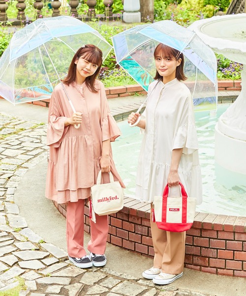 MILKFED.（ミルクフェド）の「CENTER PRESSED PANTS（その他パンツ・レディース・ブラック/ベージュ/オレンジ/グリーン・S/M）」の18枚目の写真