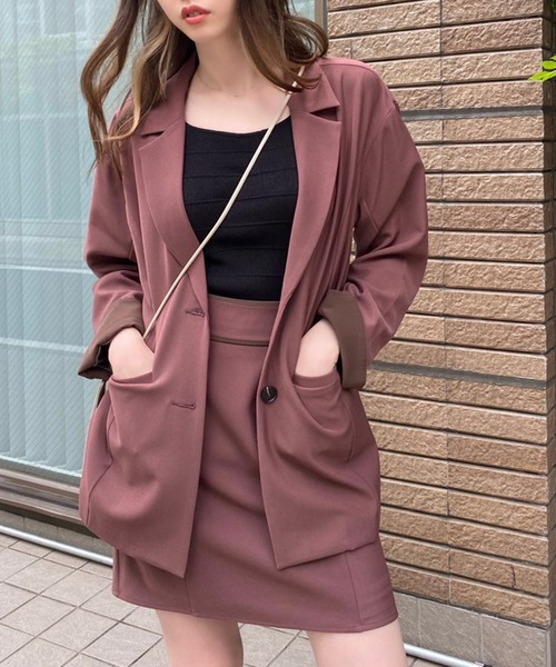 LIPSERVICE（リップサービス）の「トリムベルト台形スカート（スカート・レディース・ピンク系その他/その他1・S/M）」の6枚目の写真