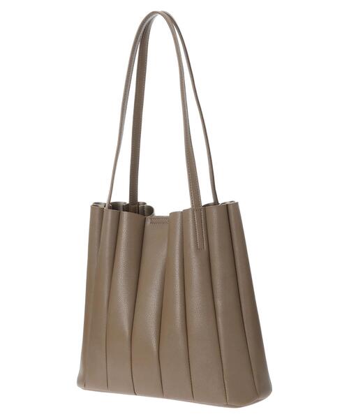 earth music&ecology（アースミュージックアンドエコロジー）の「プリーツトートバッグ ＊（トートバッグ・レディース・ブラック/モカ・FREE）」の20枚目の写真