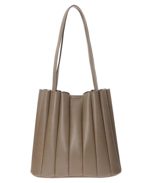 earth music&ecology（アースミュージックアンドエコロジー）の「プリーツトートバッグ ＊（トートバッグ・レディース・ブラック/モカ・FREE）」の14枚目の写真