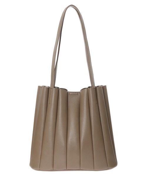 earth music&ecology（アースミュージックアンドエコロジー）の「プリーツトートバッグ ＊（トートバッグ・レディース・ブラック/モカ・FREE）」の3枚目の写真