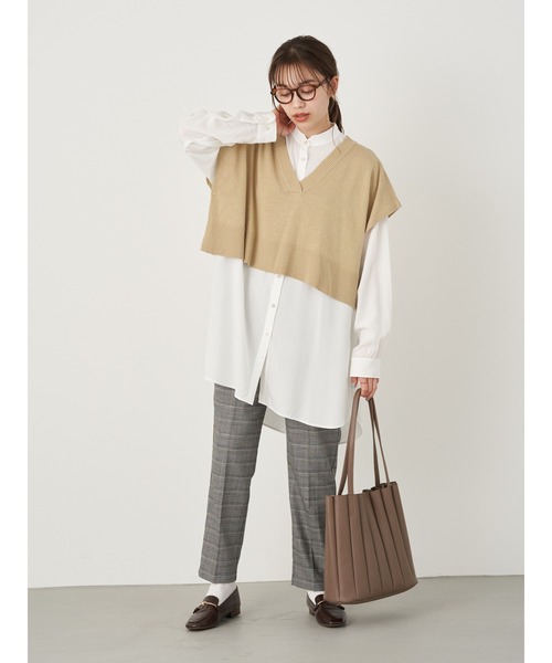 earth music&ecology（アースミュージックアンドエコロジー）の「プリーツトートバッグ ＊（トートバッグ・レディース・ブラック/モカ・FREE）」の13枚目の写真