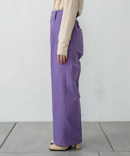 mystic（ミスティック）の「スラブコットンランチパンツ（スラックス・レディース・ブラック/パープル/オフホワイト・1/2）」の19枚目の写真