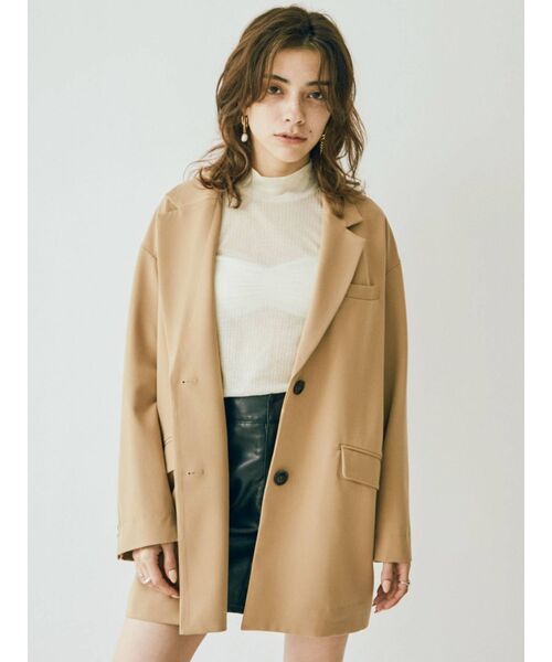 EVRIS（エヴリス）の「シアータートルトップス（Tシャツ/カットソー・レディース・ホワイト/ブラック/ブルー・FREE）」の10枚目の写真