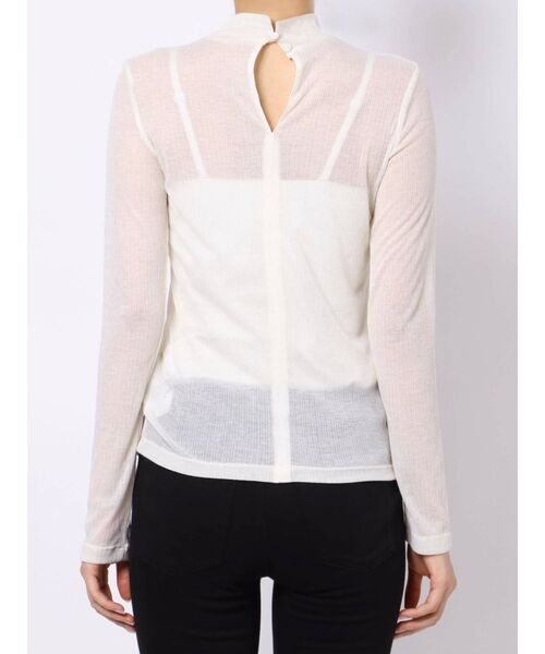 EVRIS（エヴリス）の「シアータートルトップス（Tシャツ/カットソー・レディース・ホワイト/ブラック/ブルー・FREE）」の14枚目の写真